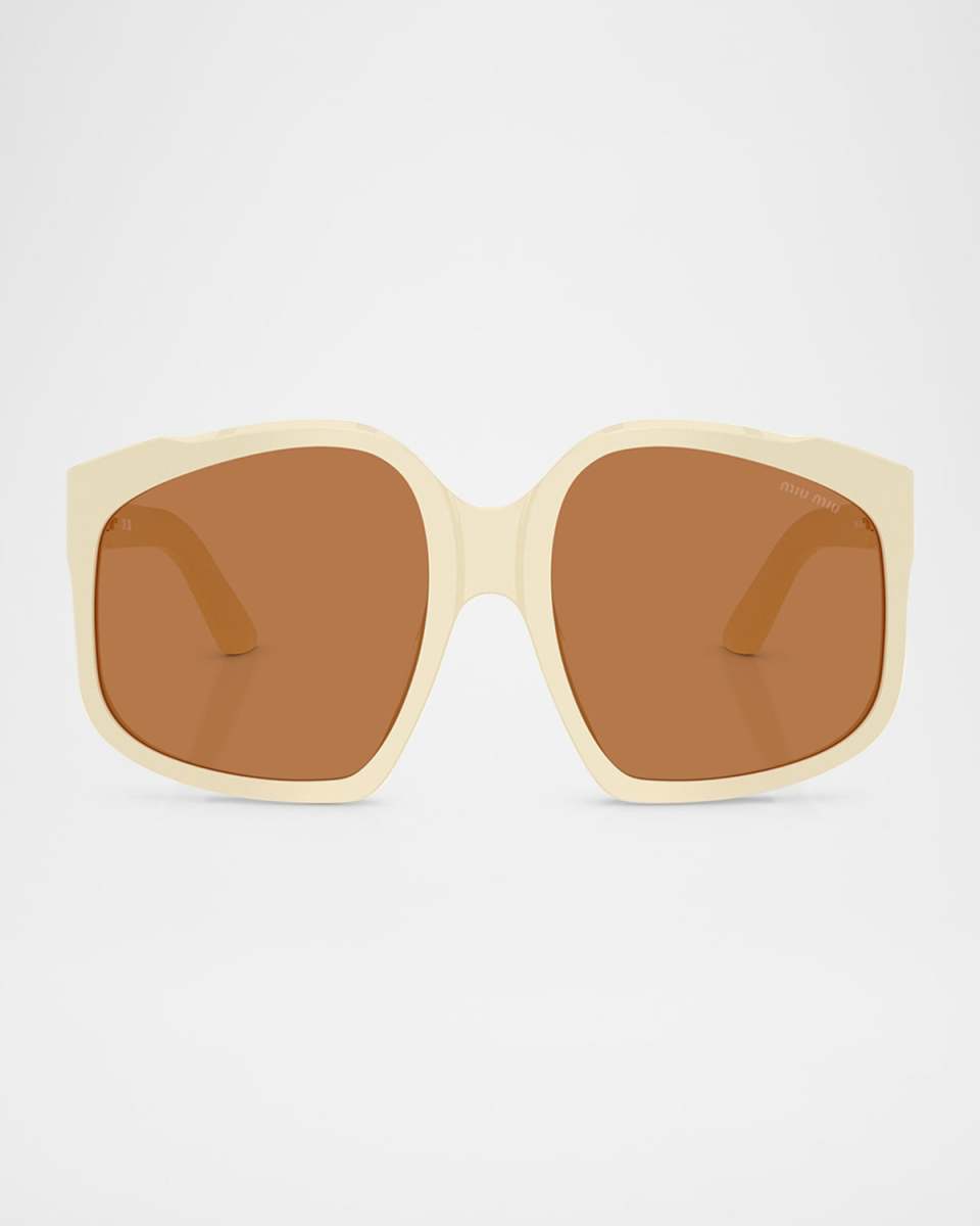 MU A07SF Acetate Square Sunglasses